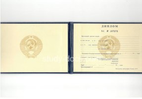 Диплом техникума ссср старого образца в Подольске